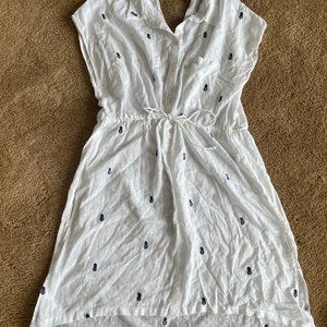 Zara Basic Denim Linen Shirt Dress XL